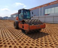 Аренда грунтового вибро катка с кулачками