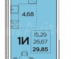 Квартира-студия, 29,9 м², 8/17 эт.