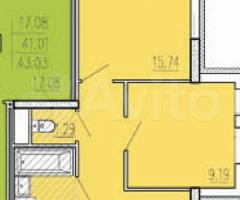 2-к. квартира, 48,9 м², 3/18 эт. - 2