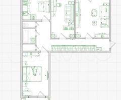 3-к. квартира, 68 м², 4/9 эт.