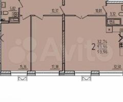 3-к. квартира, 93,4 м², 3/7 эт.