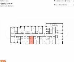 Квартира-студия, 23,9 м², 3/12 эт. - 2