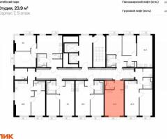 Квартира-студия, 23,9 м², 5/12 эт. - 2