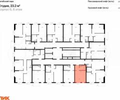 Квартира-студия, 23,2 м², 8/12 эт. - 2