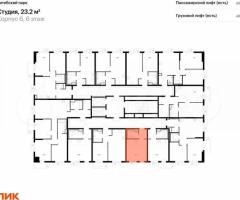 Квартира-студия, 23,2 м², 6/12 эт. - 2