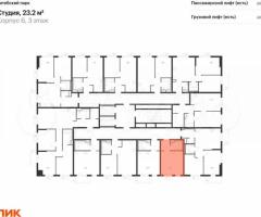 Квартира-студия, 23,2 м², 3/12 эт. - 2