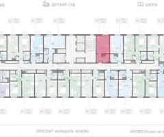 Квартира-студия, 21,8 м², 13/23 эт. - 2