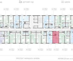 Квартира-студия, 21,7 м², 7/23 эт. - 2