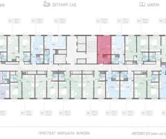 Квартира-студия, 21,8 м², 13/23 эт. - 2