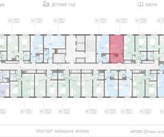 Квартира-студия, 21,6 м², 4/23 эт. - 2