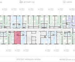 Квартира-студия, 21,6 м², 4/23 эт. - 2