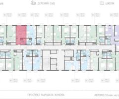 Квартира-студия, 21,8 м², 22/23 эт. - 2
