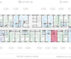 Квартира-студия, 21,7 м², 13/23 эт. - 2
