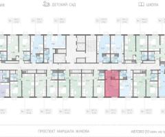 Квартира-студия, 21,7 м², 13/23 эт. - 2