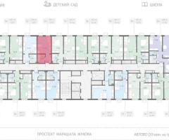 Квартира-студия, 21,9 м², 2/23 эт. - 2