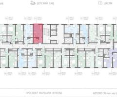 Квартира-студия, 22,5 м², 7/23 эт. - 2