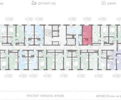 Квартира-студия, 22,1 м², 9/23 эт. - 2