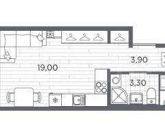 Квартира-студия, 26,2 м², 4/5 эт. - 3