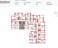 Квартира-студия, 24,9 м², 2/5 эт. - 3