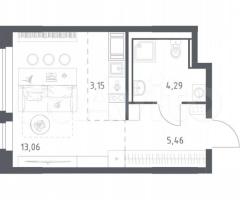 Квартира-студия, 26 м², 5/11 эт.