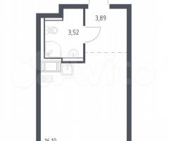 Квартира-студия, 23,5 м², 6/12 эт.