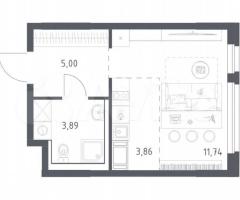 Квартира-студия, 24,5 м², 5/11 эт.