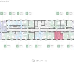 Квартира-студия, 22,2 м², 9/16 эт. - 2