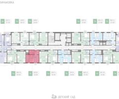 Квартира-студия, 22,2 м², 9/16 эт. - 2