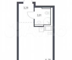 Квартира-студия, 21,1 м², 11/12 эт.