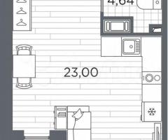 Квартира-студия, 31,5 м², 12/13 эт. - 3