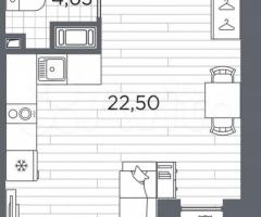 Квартира-студия, 31,1 м², 12/13 эт. - 3