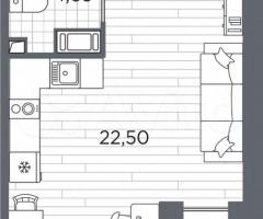 Квартира-студия, 31,1 м², 11/13 эт. - 3