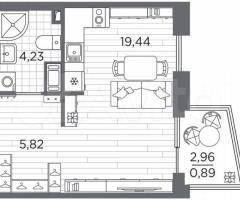 Квартира-студия, 30,4 м², 4/13 эт. - 3