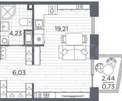 Квартира-студия, 30,2 м², 3/13 эт. - 3