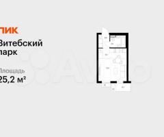 Квартира-студия, 25,2 м², 6/12 эт.