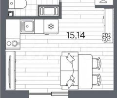 Квартира-студия, 23,8 м², 11/13 эт. - 3