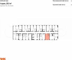 Квартира-студия, 25,1 м², 8/12 эт. - 2