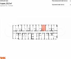 Квартира-студия, 23,2 м², 7/12 эт. - 2