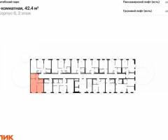 1-к. квартира, 42,4 м², 2/12 эт. - 2