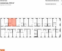 1-к. квартира, 34,5 м², 2/12 эт. - 2