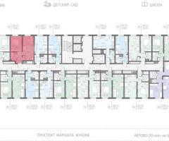 1-к. квартира, 37,9 м², 13/23 эт. - 2