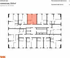 1-к. квартира, 33,6 м², 10/12 эт. - 2