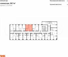 1-к. квартира, 38,7 м², 2/12 эт. - 2