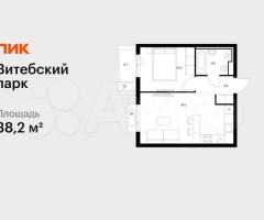 1-к. квартира, 38,2 м², 6/12 эт.