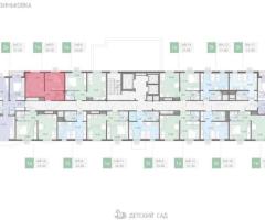 1-к. квартира, 30,1 м², 2/16 эт. - 2