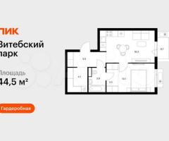 1-к. квартира, 44,5 м², 10/12 эт.