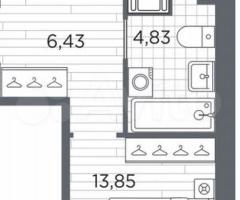 1-к. квартира, 42,7 м², 3/13 эт. - 3