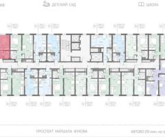 1-к. квартира, 37,8 м², 20/23 эт. - 2