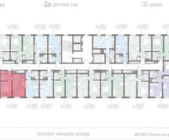 1-к. квартира, 37 м², 6/23 эт. - 2