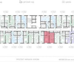 1-к. квартира, 35,5 м², 2/23 эт. - 2